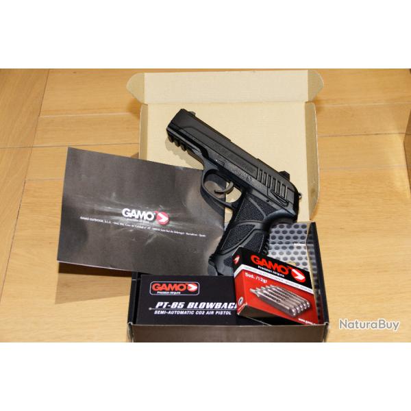 GAMO PT 85 Blowback Semi-Auto CO2 4.5mm (3.5 Joules)