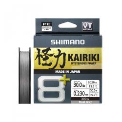 Tresse Shimano Kairiki 8 Plus 300m Grey 300m 0,19mm 13,4kg Grey