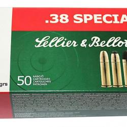 Sellier & Bellot .38 spécial FMJ 158 grs (x50)