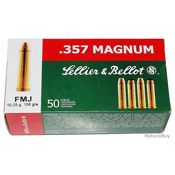 Sellier & Bellot .357 mag FMJ 158 grs (x50)