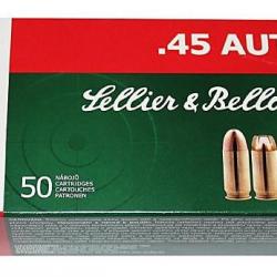 Sellier & Bellot .45 Auto ACP FMJ 230 grs (x50)