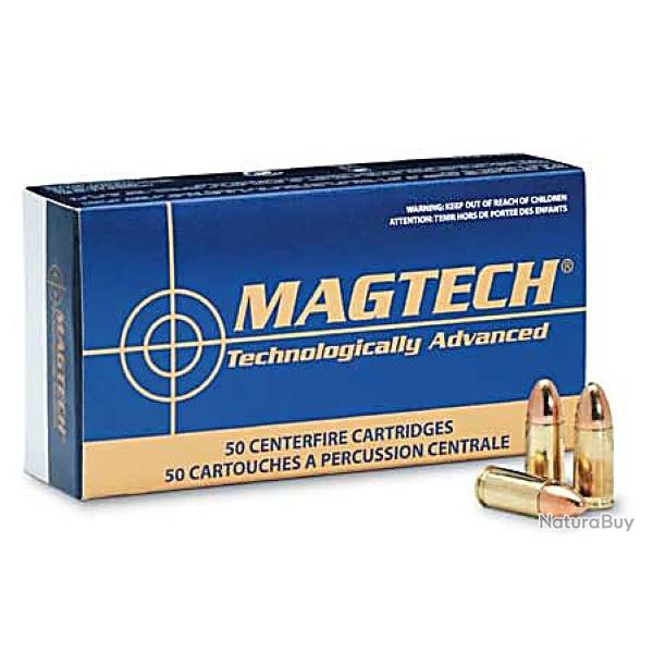 Magtech 9 mm Luger FMJ 124 grs Carton de 1000 munitions