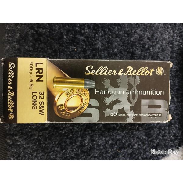 Sellier & Bellot .32 S/W Long LRN 100 grs (x50)