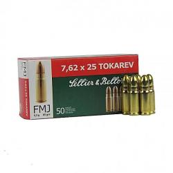 Sellier & Bellot 7,62x25 Tokarev 85 grs (x50)