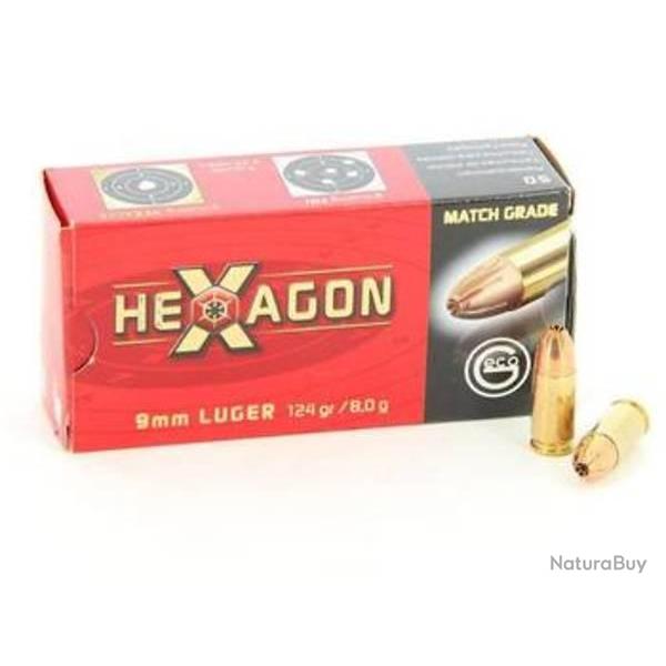 Geco 9 mm Hexagon 124 grs (x50)