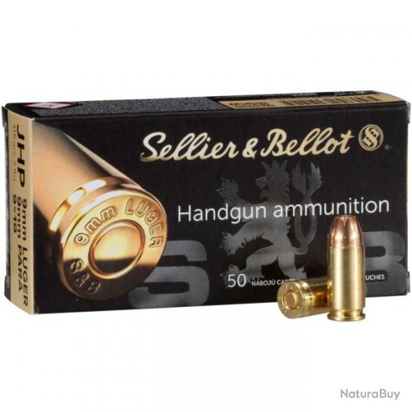 Sellier & Bellot 9 mm JHP 115 grs (x50)