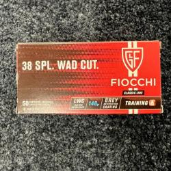 Fiocchi 38 Spécial Wad Cut 148 grs (x50)