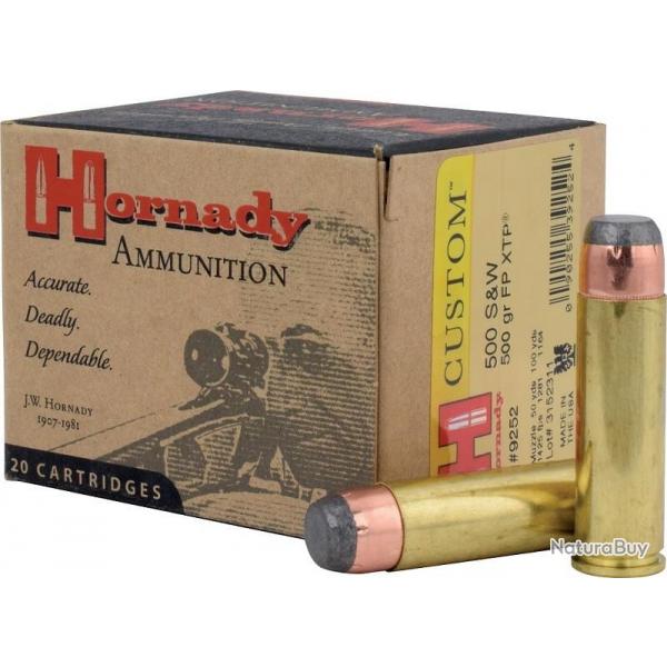 Hornady 500 S&W mag 500 gr FP XTP (x20)