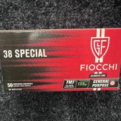 Fiocchi 38 Spécial FMJ 158 grs (x50)