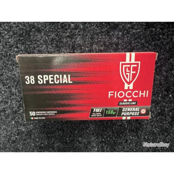 Fiocchi 38 Spcial FMJ 158 grs (x50)