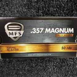 MFS 357 mag FMJ 158 grs (x50)