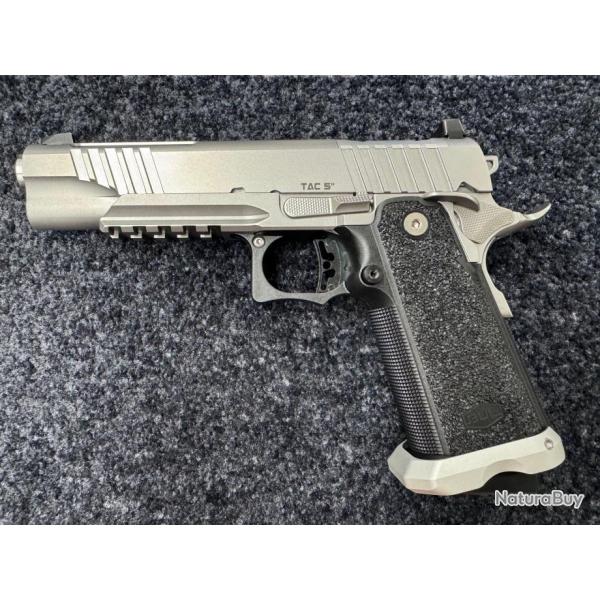 BUL Armory SAS II TAC Silver 5" 9 mm