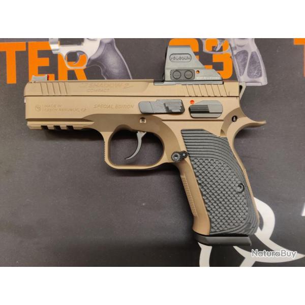 CZ Shadow 2 Compact Spcial Edition TAN + HOLOSUN 9 mm