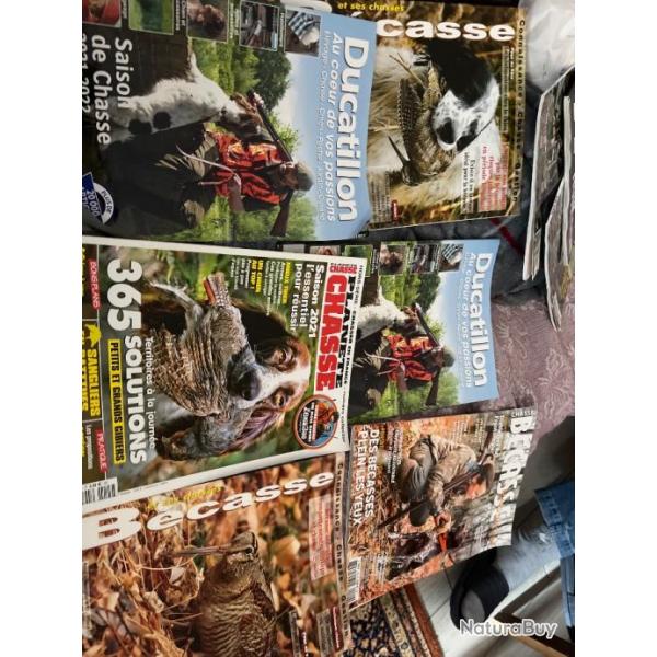 Lot de 6 magazines De chasse et pche trs bon tat voir photo