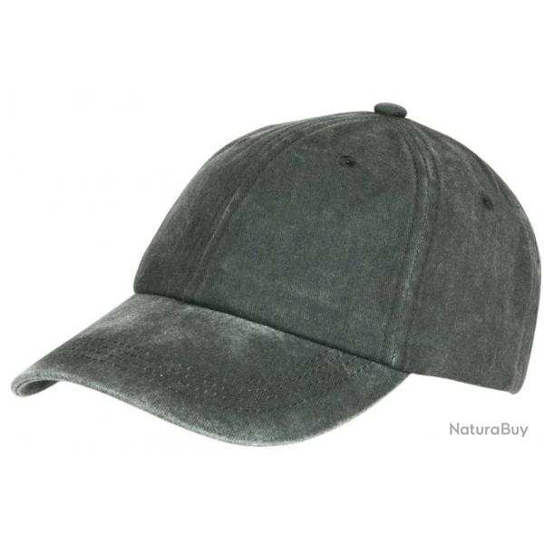 Casquette Baseball Grise en Coton Delave Vintage Fliep Taille unique Gris