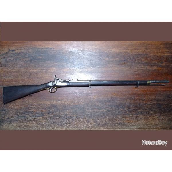 Fusil mousqueton ENFIELD 2 bandes 1853 1856 P53-56 - modifi snider 67 - Barnett London - EM