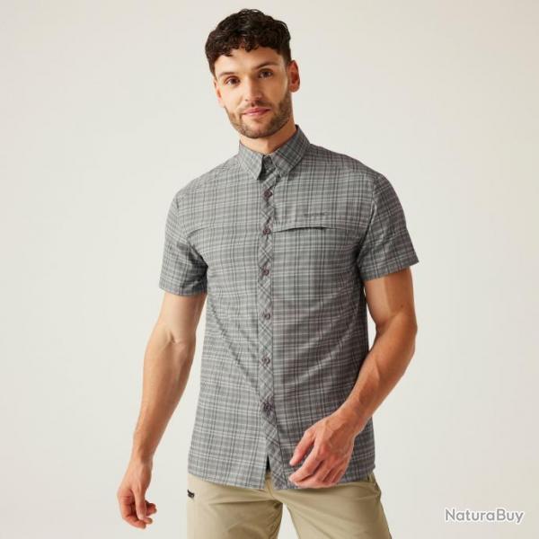 Chemise Respirante Travel Packaway S S Shirt Regatta Gris