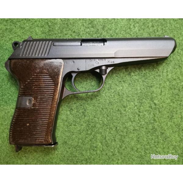 Pistolet semi-automatique CZ 52 (VZ 52) - Calibre 7,62 x 25 Tokarev (Occasion bon tat - Rvis et t