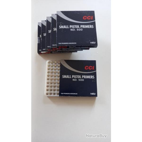 AMORCES CCI SMALL PISTOL PRIMERS 500