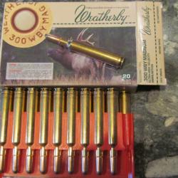 Boîte de 20 cartouches 300 weatherby magnum.