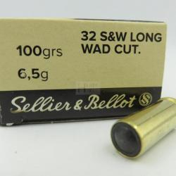 MUNITION SELLIER BELLOT 32 SW LONG WC X50