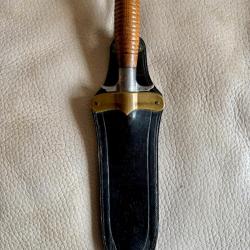 Couteau - US cavalerie- Springfield 1880 "Hunting knife " - 1er type-  et son fourreau