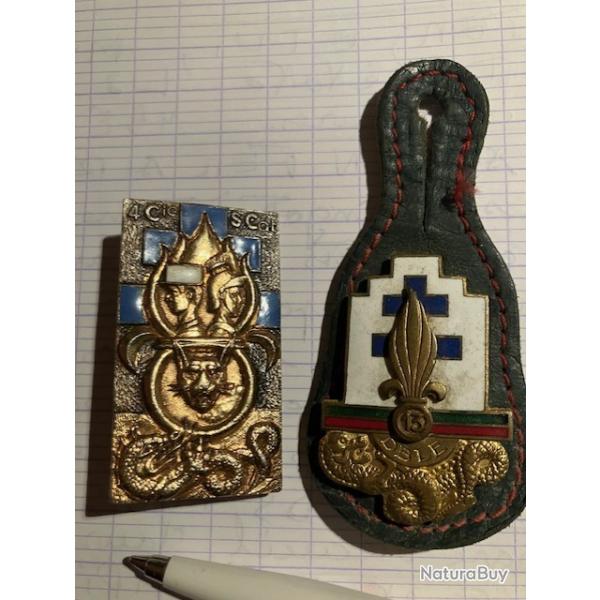 Lgion trangre + Insigne personnel 13eme (DBLE 4 Cie)