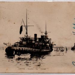 CPA - Marine Militaire Française -CETTE-Escadre-Le-Carnot N°1315