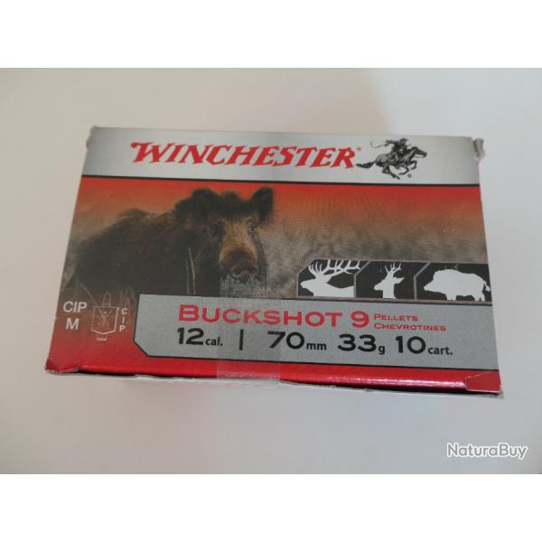 Chevrotines Winchester buckshot 9grains