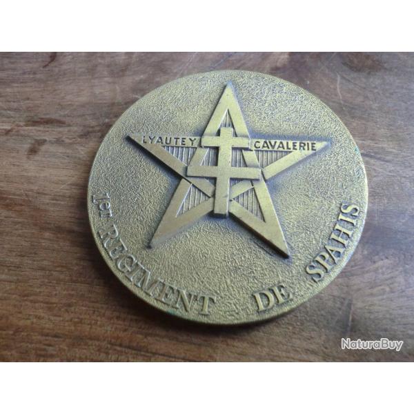 mdaille 1 rgiment de saphis  lyautey cavalerie