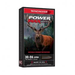 Munitions WINCHESTER cal.30-06 power max bonded 180gr par 20