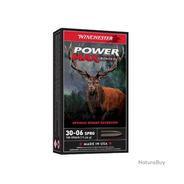 Munitions WINCHESTER cal.30-06 power max bonded 180gr par 20