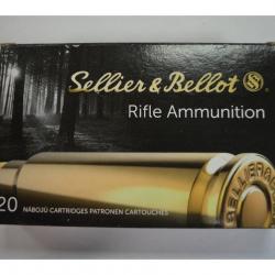 1 BOITE DE 20 MUNITIONS SELLIER & BELLOT CALIBRE 8X57 JRS 196 GR/12.7 G SPCE NEUVE