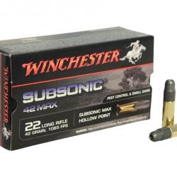 Munitions 22Lr Winchester Subsonic 42Max