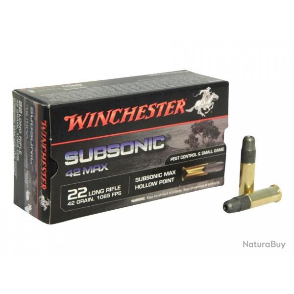 Munitions 22Lr Winchester Subsonic Max