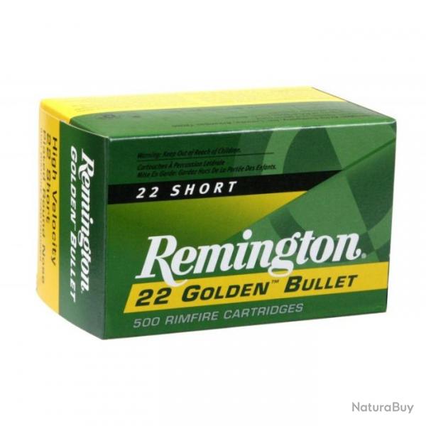 Munitions 22 SHORT Remington Golden bullet