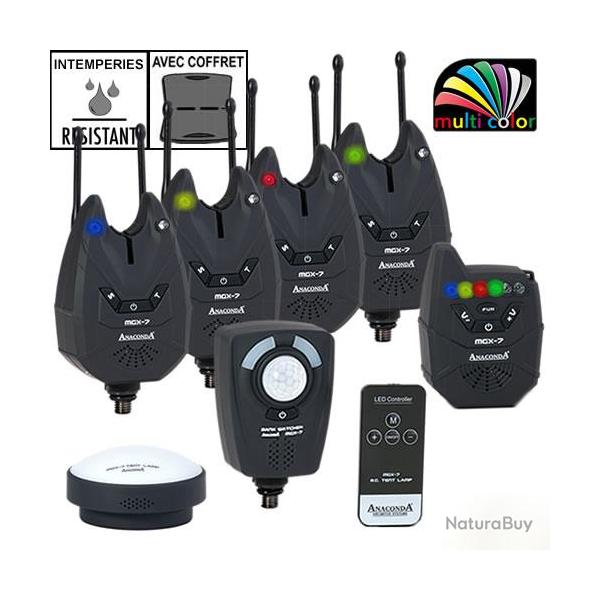 Coffret Anaconda Centrale 4 Dtecteurs MGX-7 + Alarme + Lampe