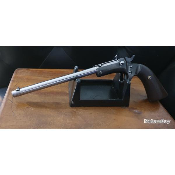 PISTOLET STEVENS OFFHAND TARGUET PISTOL. RARISSIME EN VERSION BRONZ