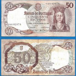 Portugal 50 Escudos 1964 Infanta D Maria Escudo Billet