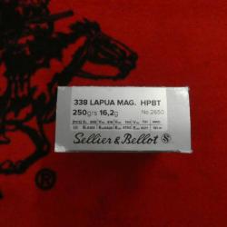 Sellier & Bellot 338 Lapua Magnum HPBT 250 grs (x10)