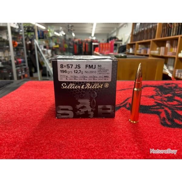 Sellier & Bellot 8x57 JS FMJ 196 grs (x50)