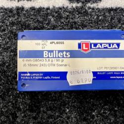 Lapua Ogives 6 mm OTM Scenar 90 gr (x100)