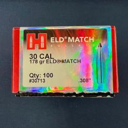 Hornady 30 ELD Match 178 grs (x100)