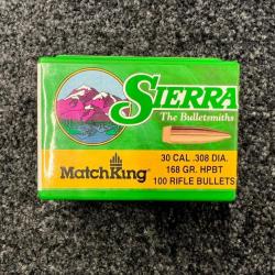 Sierra Match King .308 168 grs HPBT (x100)