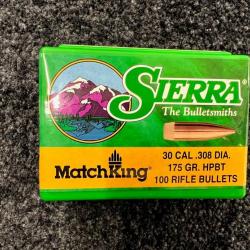 Sierra Match King .308 175 grs HPBT (x100)