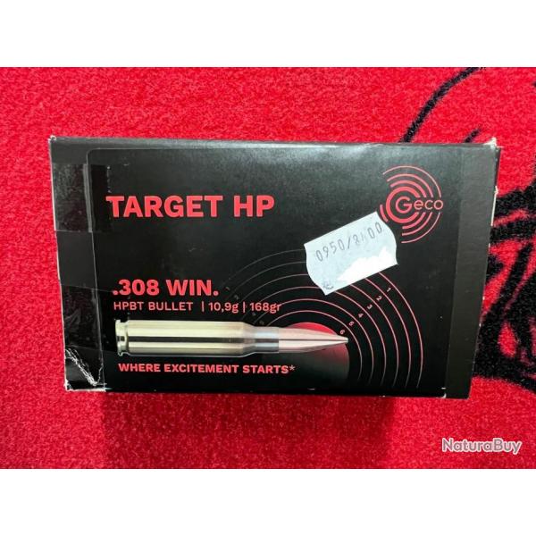 Geco Target HP 308 win 168 grs (x50)