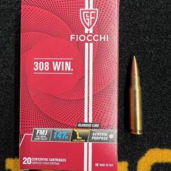 Fiocchi 308 win FMJ 147 grs (x20)