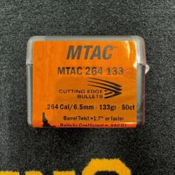 CUTTING EDGE BULLETS MTAC 6,5 mm .264 133grs (x50)