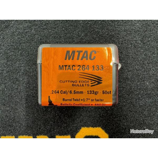 CUTTING EDGE BULLETS MTAC 6,5 mm .264 133grs (x50)