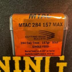 Cutting Edge Bullets MTAC 7 mm .284 157 grs MAX (x50)